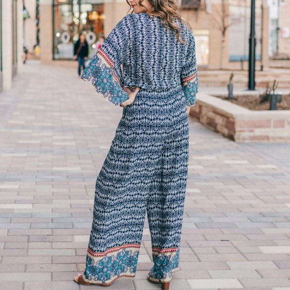 Cotton Bleu Navy Blue Jumpsuit - Picture 2 of 2